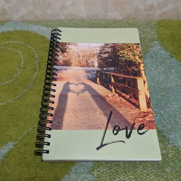 5x8 Love Notebook Journal Couple Heart Silhouette Love Shadow - Picture 8 of 9